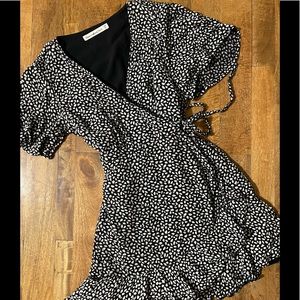 Mini Ruffle Wrap Dress